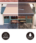 Tough As Nails Patio Awning Replacement Fabric Cloth 12x10 Foot Sun Shade Material Polyester With PU Coating Waterproof UV Resistant