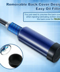 Two Pack Mini Chainsaw Grease Gun Kit With Preloaded Lubricant showing removable back cover design for easy oil filling