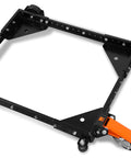Mobile Base For Saws And Tools, Heavy Duty 500 Pound Capacity, Adjustable Fit, metal frame with casters, top view