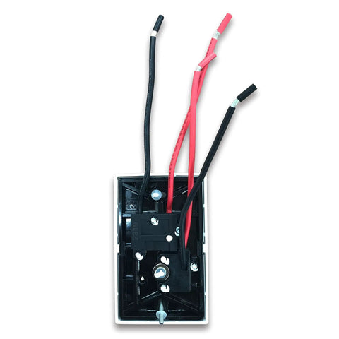 Backside wiring of Wall Mounted 4 Wire Thermostat For Heating Systems 120 277V 3360W 5824W 6720W 7756W White With C And F Controls