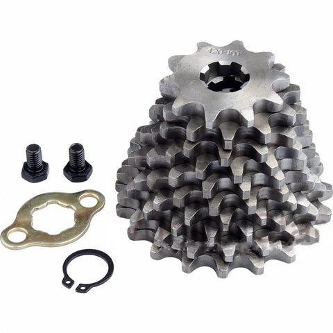 Top Shelf 12T 420 Chain Front Sprocket For 50CC 70CC 90CC 110CC Mini Bike Go Kart Solid Steel with bolts and clips.