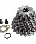 Superior 14 Tooth Motorcycle Chain Sprocket With 17mm Bore Fits 420 Drive Chain For 50cc 70cc 90cc 110cc Pit Bikes showing a stacked steel sprocket.