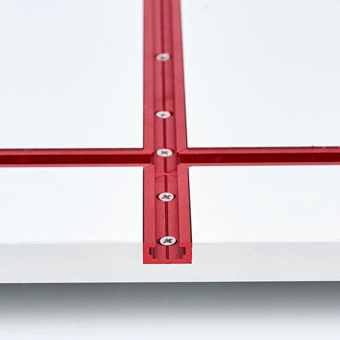 Universal 24 Inch T Track With Pre Drilled Mounting Holes And Wood Screws Double Cut Profile Sandblast Anodized Red Finish Pro Grade 2 Pack