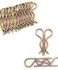 Heavy Duty Hitch Pins R Clips Set 12 Pack M3x60mm Zinc Coated Cotter Pins For Trailers Trucks Mowers And Carts Thick 3mm Wire