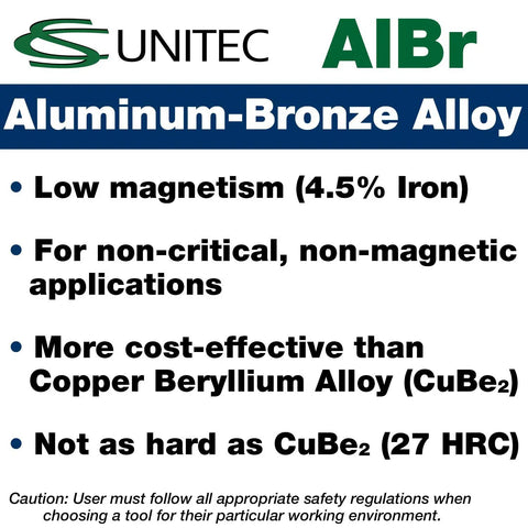Non Sparking Non Magnetic Aluminum Bronze Corrosion Resistant Wrench 1 1/16 Inch showcasing aluminum-bronze alloy properties