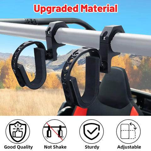 UTV Gun Holder Roll Bar Rack Fits One Inch One And A Half Inch One And Three Quarter Inch And Two Inch Roll Bars Heavy Duty Versatile Gun Mount