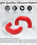 RAM 2500 3500 Tow Hook Covers Red Car Tow Hitch Cover Set For 2019 To 2026 Dodge RAM 2500 3500 Not Fit 1500 silicone material