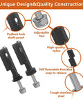 Mounting Pins Kit For MaxTrax MKII Recovery Boards 4 Pack Lockable Theftproof Safety Pins For Traction Boards Secure Attachment