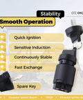 Ignition Switch for Cape Generator 6500 6700 427 186F and AGT Mini Excavator Starter Switch, smooth operation features