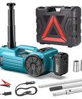 Cordless Electric Car Jack 5 Ton Beast With 21V Battery Hydraulic Lift Built In Tire Inflator Universal Wrench kit