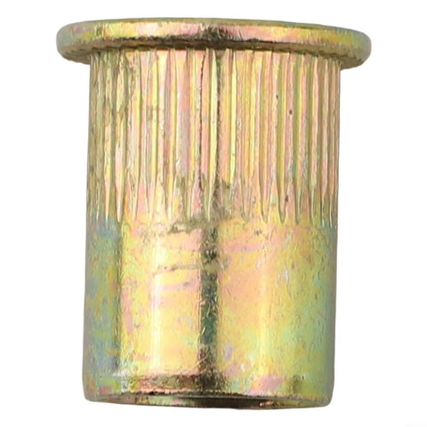210 Piece Zinc Plated Flat Head Rivet Nut Set With 6 Metric Sizes M5 M6 M8 M10 And More, heavy duty carbon steel rivet nut