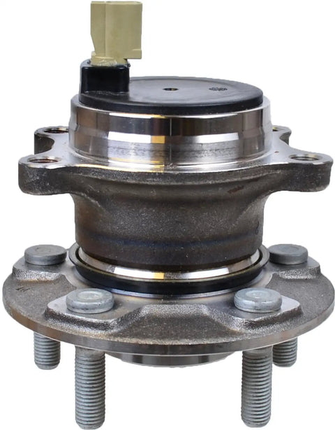 Wheel Hub Bearing Assembly BR930933 for Ford 2012 to 2018, plug and play aftermarket replacement kit, front view with components
