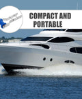 Adjustable Boat Trailer Roller Bracket Kit With Keel Guide For Marine Vessel Hull Support Steel Rubber Sealed Bearing Single Person Operation Makes Loading A Breeze Hassle Free Launching With Heavy Duty Gear For Smoother Rides Ready To Go, compact blue roller on yacht