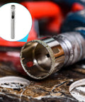 Top Shelf 5 Pack Diamond Hole Saw Bits For Glass And Ceramic Tile 7 Mm Smooth Operation Drill Set on marble surface