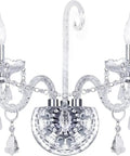 Crystal Wall Sconce Light With Double Heads And Pendant European Style Wall Lamp For Hallway And Living Room Dope Look Luxury Decor