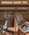 Pro Level Router Plane Kit Featuring Swappable Straight And Forty Five Degree Blades, Heavy Duty Hand Tool with maintenance tips.