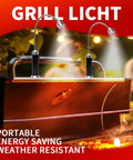 Led Grill Light With Magnetic Base And 360 Degree Gooseneck For BBQ Grilling Night Cooking, lights on barbecue lid