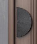 Heavy Duty Solid Metal Push Pull Door Handles With Radial Stripes For Glass And Wood Doors, Double Sided, Built To Last, Durable Aluminum