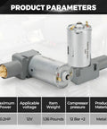 Heavy Duty 12V Air Ride Seat Compressor Fits Grammer Chicago Maximo Actimo MSG93 MSG95 MSG97 Primo Compacto GR1220254 showcasing product parameters and metal components.