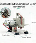 Get This Mini Belt Sander For Quick Polish And Grind Tasks. Compact 14x14.5cm sander with powerful motor for DIY projects.