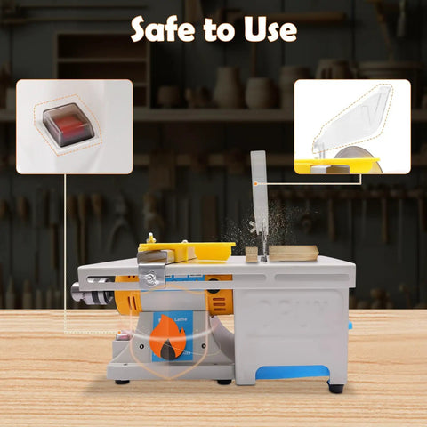 Do It All Mini Saw For Woodworking And Rock Cutting 750W Electric Grinder Polisher With safety switch and blade guard