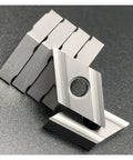 Snag This Heavy Duty Indexable Carbide Lathe Tool For Machining Mild Steel Stainless And Cast Iron With High Hardness Low Friction And Top Toughness For Your CNC Cutting Needs Right Now - close-up of carbide inserts.