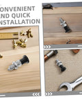 Heavy Duty Stainless Steel Spring Loaded Plunger Knob With Reset Indexing Mechanism For Industrial Machinery on wood with tools.