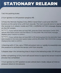 Instructions for stationary relearn process for Preprogrammed 315MHz TPMS Tire Pressure Monitor Sensor Fits GM Cars.