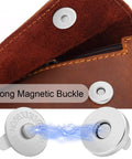 24 Sets Magnetic Snaps For Purses And Totes, 14mm Magnetic Fastener Replacement Kit, Durable Rustproof Alloy, Silver Finish shown on bag