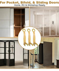 Image showcasing Slick Operation Pocket Door Wrench Kit Featuring A Solid Three Eighth Inch Pivot Adjustment Spanner for various doors.