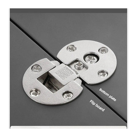 Concealed Flip Down Table Hinge Ninety And One Hundred Eighty Degrees Zinc Alloy For Drop Leaf And Folding Tables close-up view