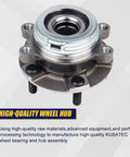 Direct Fit OEM Grade Front Wheel Bearing And Hub Assembly 513296 wheel hub close-up for Nissan Altima, Maxima, and Infiniti QX60.
