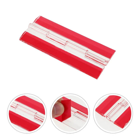 Self Adhesive Acrylic Folding Corner Hinges 4 Pack Reusable No Drill Door And Cabinet Hardware For Home And Office Clear Durable Build