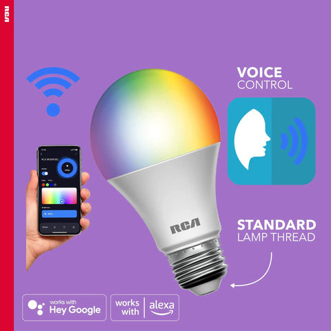 24 Pack WiFi Smart LED Light Bulbs Color Changing RGB Dimmable 800 Lumens 10W A19 60W Equivalent No Hub Needed Works with Alexa and Google Home