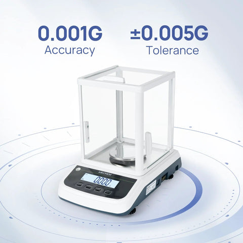 Pro Grade Digital Lab Scale With Windshield 500 G Capacity 0.001 G Precision Analytical Balance with display and windshield