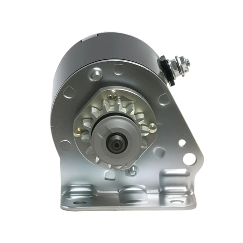 Beefed Up 14 Teeth Starter Motor Replacement For Lawn Tractors And Mowers Fits 14.5-18 HP Models Aluminum Casing Front View