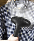 Durable Garment Steamer Hose Replacement For Clothes Heavy Duty High Temperature Resistant Steam Ironing Tube in use on shirt