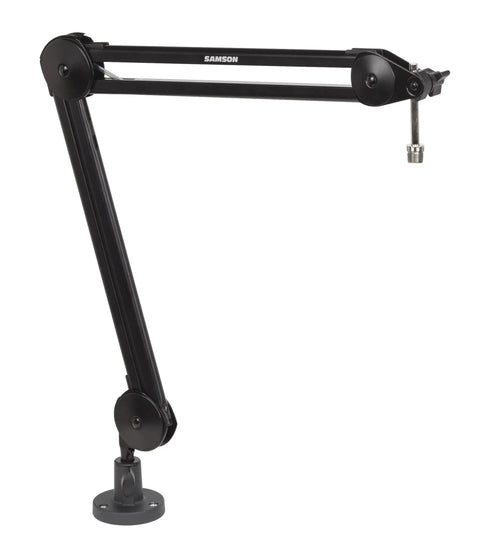28 Inch Articulating Microphone Boom Arm For Studio And Podcast Setup With Desk Clamp, Heavy Duty Steel, Silent Internal Springs