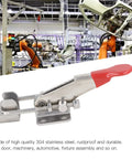 Heavy Duty Stainless Steel Toggle Clamp Latch Kit, 400lb Capacity, Adjustable Safe Locking For Machinery and Automotive Projects