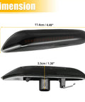 Dimensions of Full LED Side Turn Signals for BMW 1 3 5 Series E36 E46 E60 E87 E90 X1 X3 shown, 11.4cm by 2.6cm by 3.3cm.