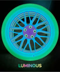 Panchroma Gradient Luminous Rainbow PLA Filament 1.75mm For 3D Printing 1kg Spool Dope Glow In The Dark Finish Spoked Wheel