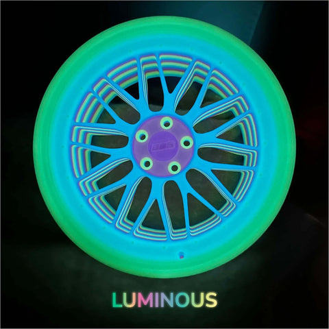 Panchroma Gradient Luminous Rainbow PLA Filament 1.75mm For 3D Printing 1kg Spool Dope Glow In The Dark Finish Spoked Wheel