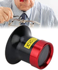 Detail of 20X HD Watch Loupe Magnifier For Fine Jewelry And Horology Work, showing aluminum alloy frame and durable lens in use