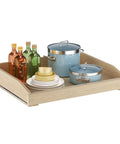 Smooth Glide Pull Out Cabinet Organizer Heavy Duty Wood Drawer Slide For Kitchen Base Cabinets And Pantry Storage With Soft Close Bottom Mount Setup Is A Total Game Changer For Your Sweet Home, showing a wood drawer with cookware and bottles.