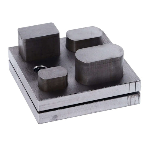 Durable Alloy Disc Cutter Set For Jewelry Making And Metal Crafting showing irregular shape punch tool kit with precise cutting