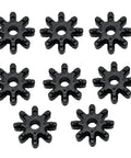 8 Pcs Flexible Steering Coupler 56315-2K000-FFF for Hyundai Kia, black wheel-shaped parts displayed in two rows