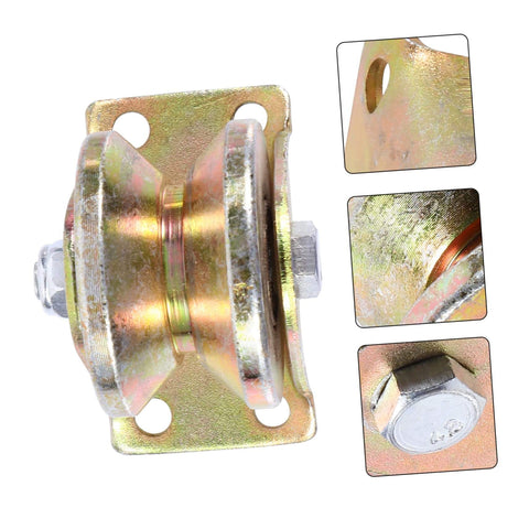 Two Pack Groove Sliding Gate Rollers Track Wheels For Automatic Doors Built Tough Heavy Duty Wear Resistant Easy To Install V Groove Wheel With Ball Bearings And Fixed Nuts For Smooth Quiet Gate Movement