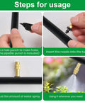 Steps for using Adjustable Copper Atomizing Nozzle Sprayer For Drip Irrigation Thirty Pack One Quarter Inch Micro Sprinklers