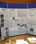 Two Pack Trifold Poster Boards 48 X 36 Inch Double Sided White Display Boards For Science Fair Projects Detailed