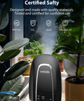 Smart Humidifier For Large Bedroom 5.6L Whisper Quiet Ultrasonic Cool Mist With Humidity Sensor And Timer in a plant-filled room